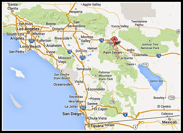Palm Springs Map | Maps